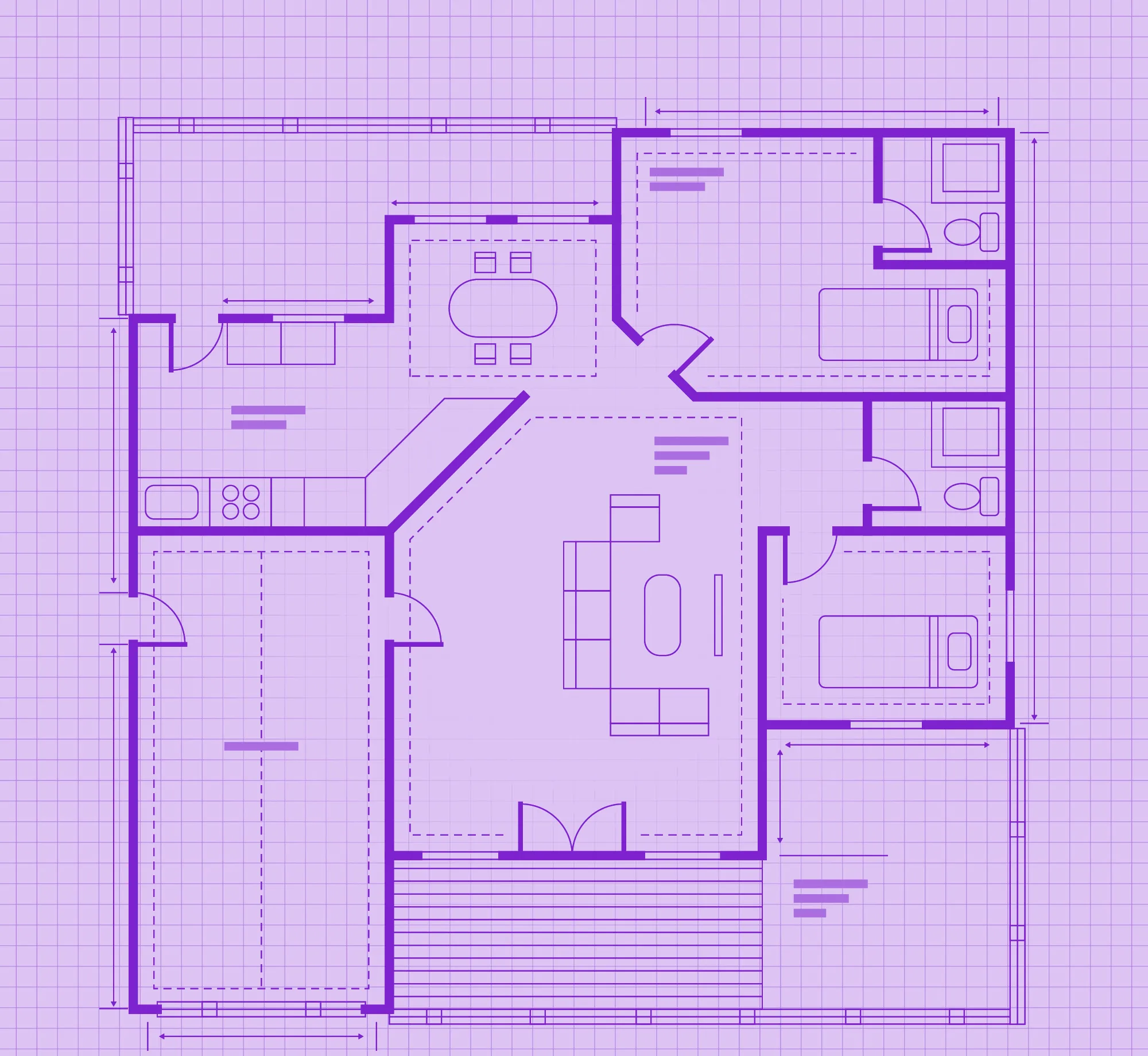Architectural floor plan showing Nexop sensor placement